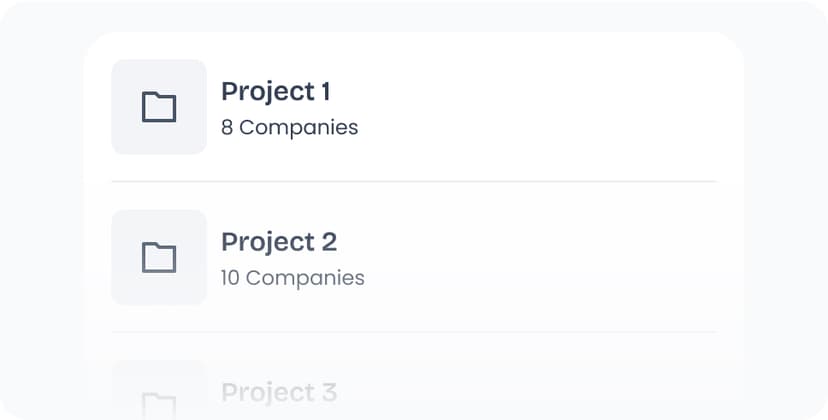 Create projects